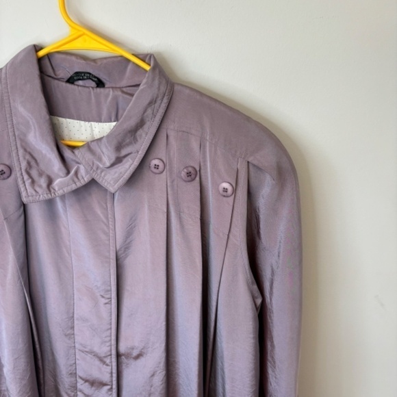 Town & Country Women's Lavender Full Length Trench Coat, Circa 1980s, SZ 9/10 - Picture 7 of 8